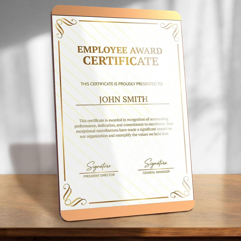 A4 Certificate Frame 8.3 x 11.7 in, Wood Plaque, Acrylic Cover | Display A4 8.3 x 11.7 Certificates, Diplomas, Awards