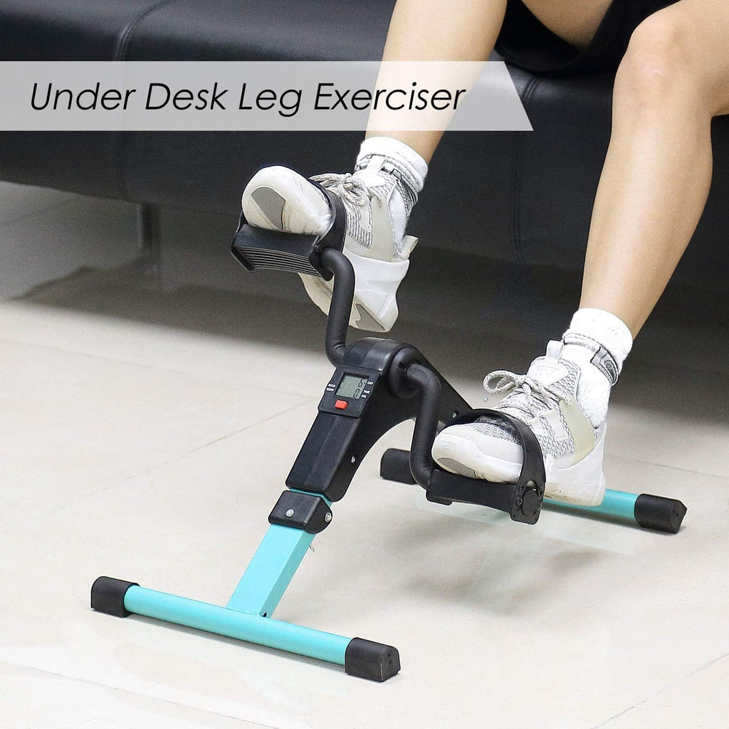 Folding Pedal Exerciser, Mini Exercise Bike Under Desk Bike