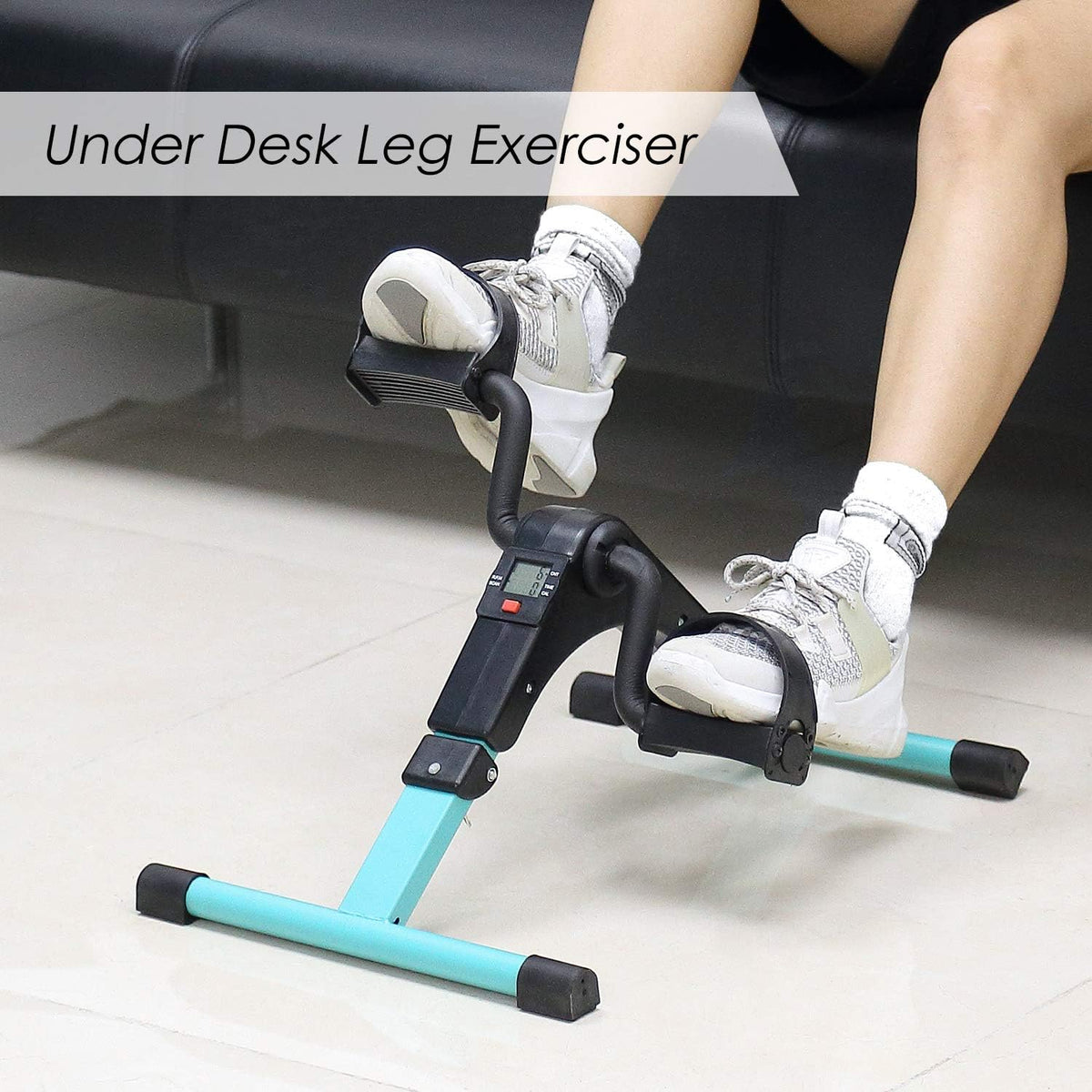 Folding Pedal Exerciser, Mini Exercise Bike Under Desk Bike