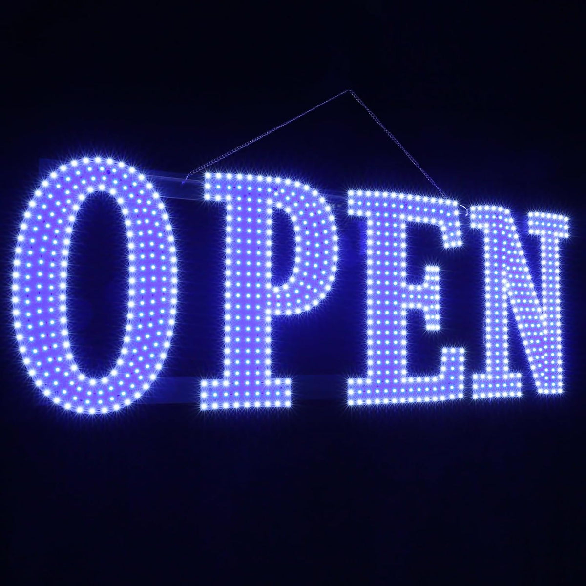 40"x14" Extra Large LED Open Signs for Business with Remote Controlled, 10 Levels Brightness Adjustable Unique Design