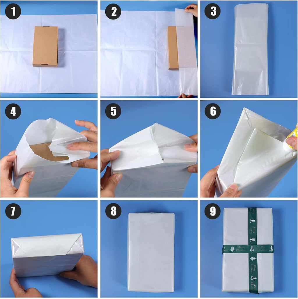 30 Sheets 19.7x13.8 Inch Metallic Tissue Papers