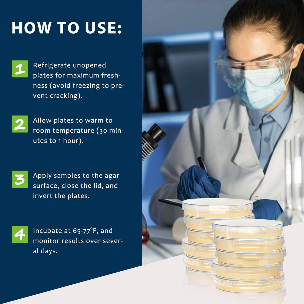 Potato Dextrose Agar(PDA) Plates for Mushroom Cultivation, Mold Detection 10 Pack, and Science Projects – Pre-Poured