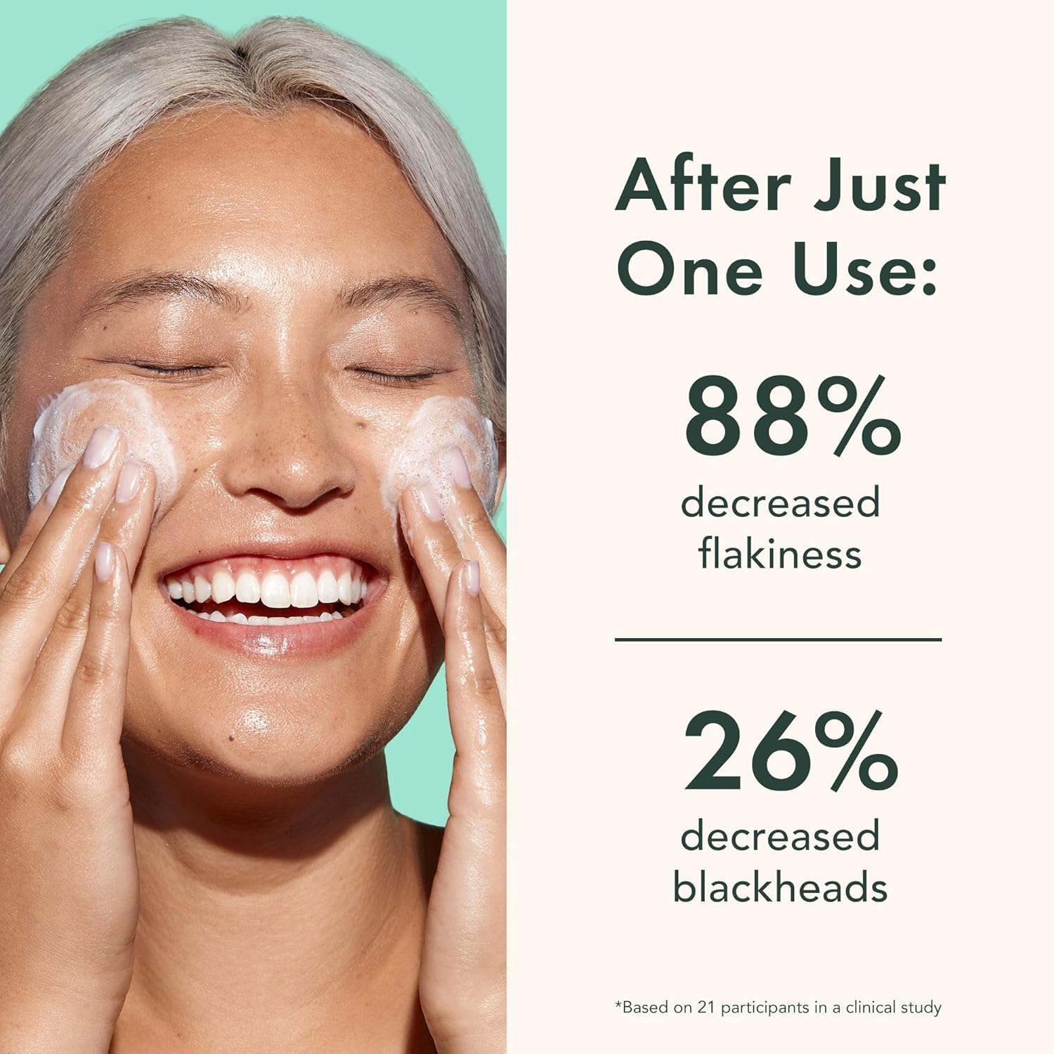 Miracle Clear Facial Cleanser Face Wash (Exfoliating Cleanser, 5.1 oz) | Gentle Exfoliating Deep Pore Cleansing with