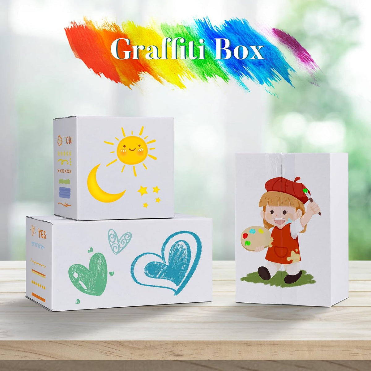 Small Shipping Boxes 6x6x6 Set of 6