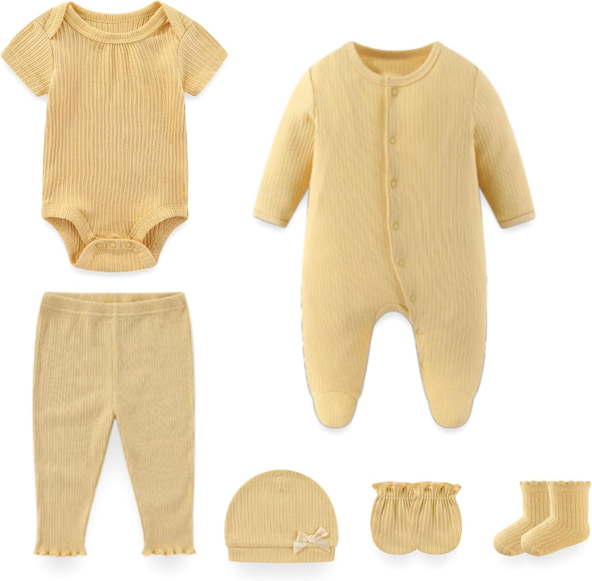 Unisex Baby Clothes 28Pcs Cotton Layette Gift Set and Accessories