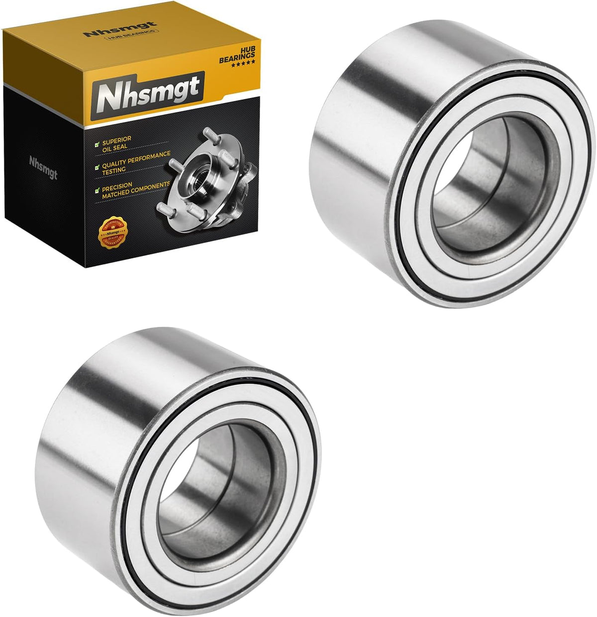 510070 Front Wheel Hub Bearing Compatible with Corolla 2003-19 Pair