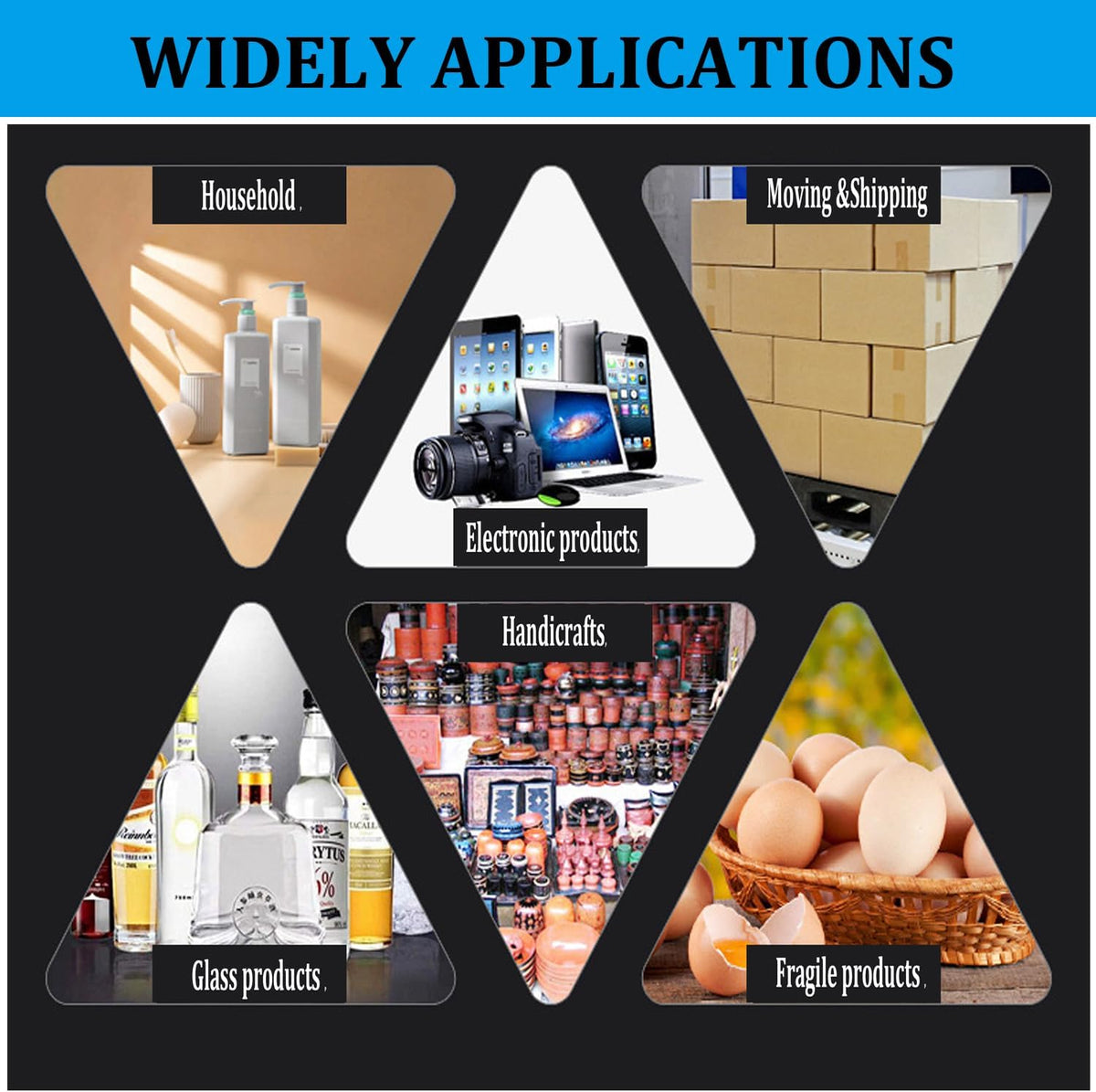 4x6Inch Cushioning Foam Pouches, Moving Packing Foam Pouches 100pcs