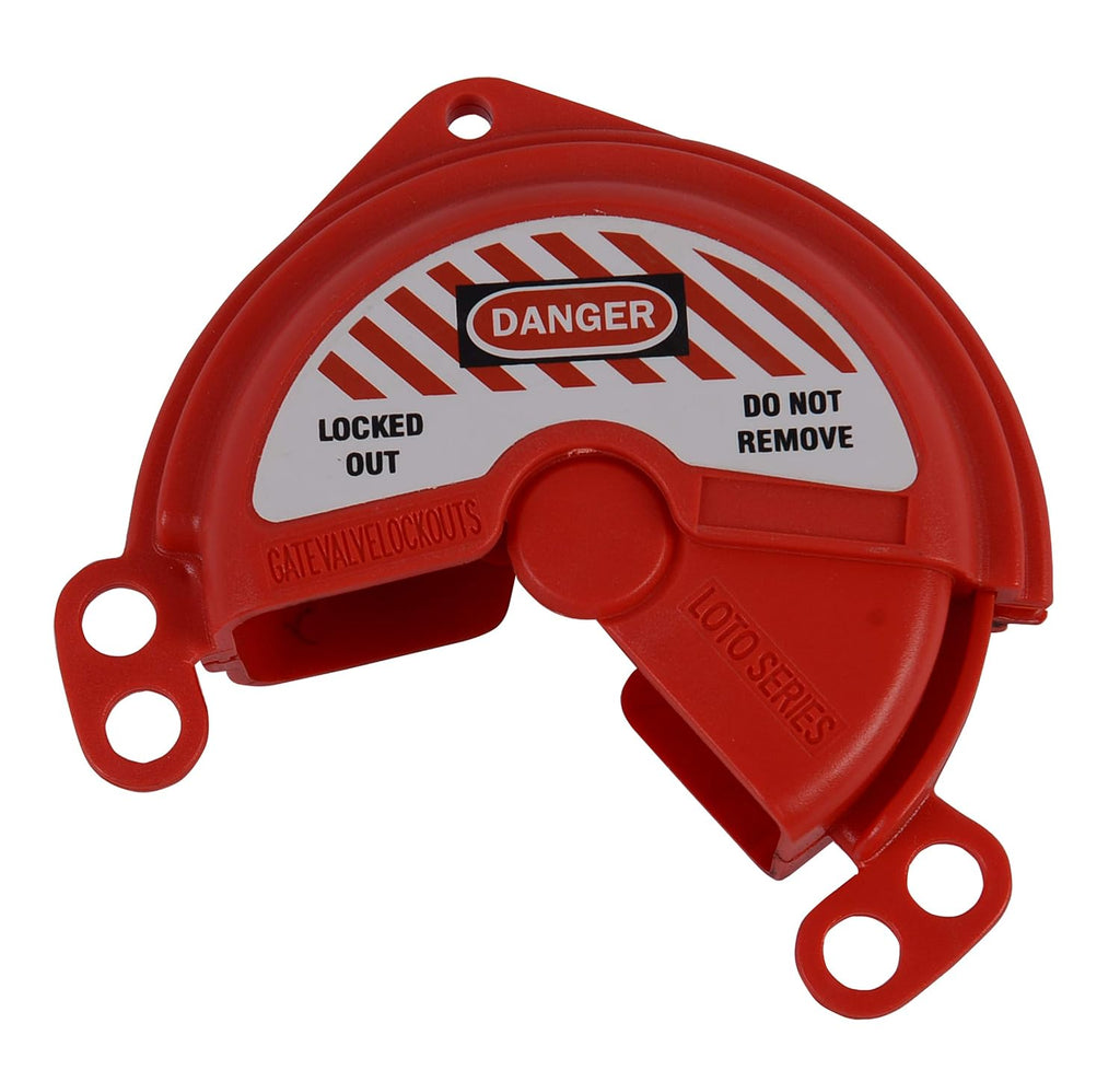 TF-480 Rotating Gate Valve Lockout (1''-3'' Valve Handle Diameters, Red, ABS Material)