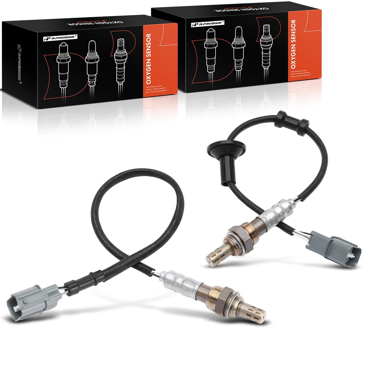 A-Premium 2-PC Set O2 Oxygen Sensor, Compatible with Honda