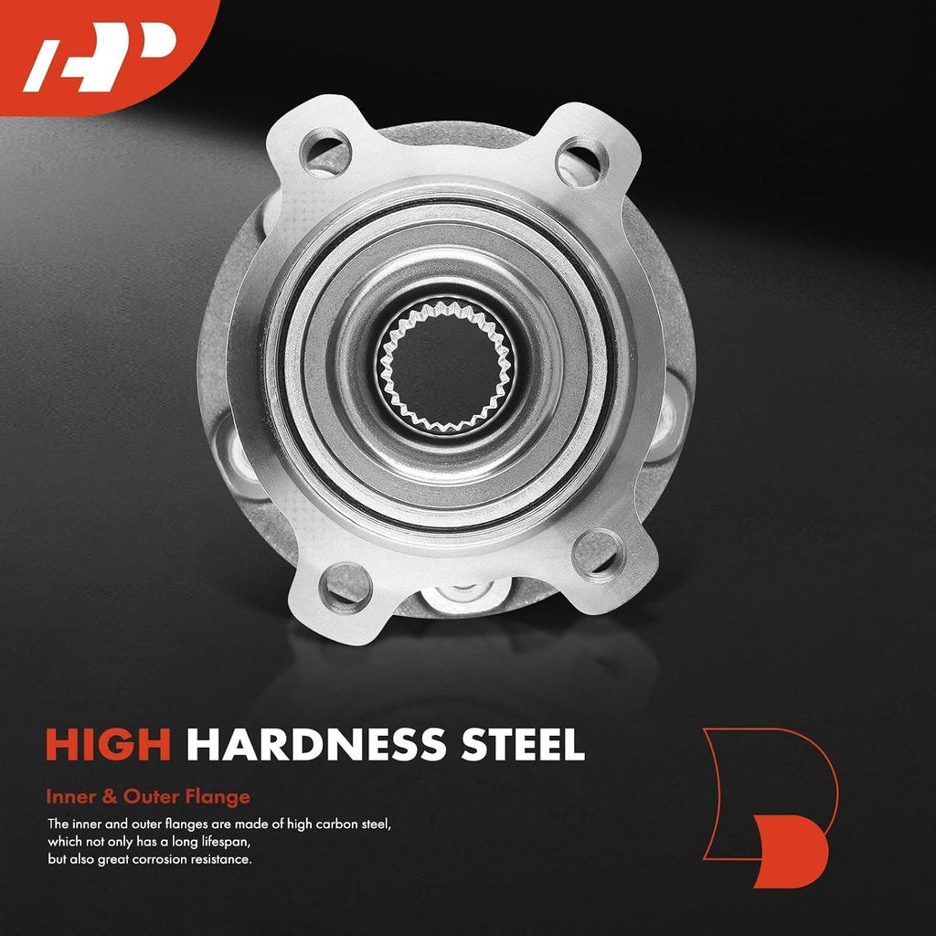 A-Premium 2 x Rear Wheel Bearing and Hub Assembly with 5-Lug