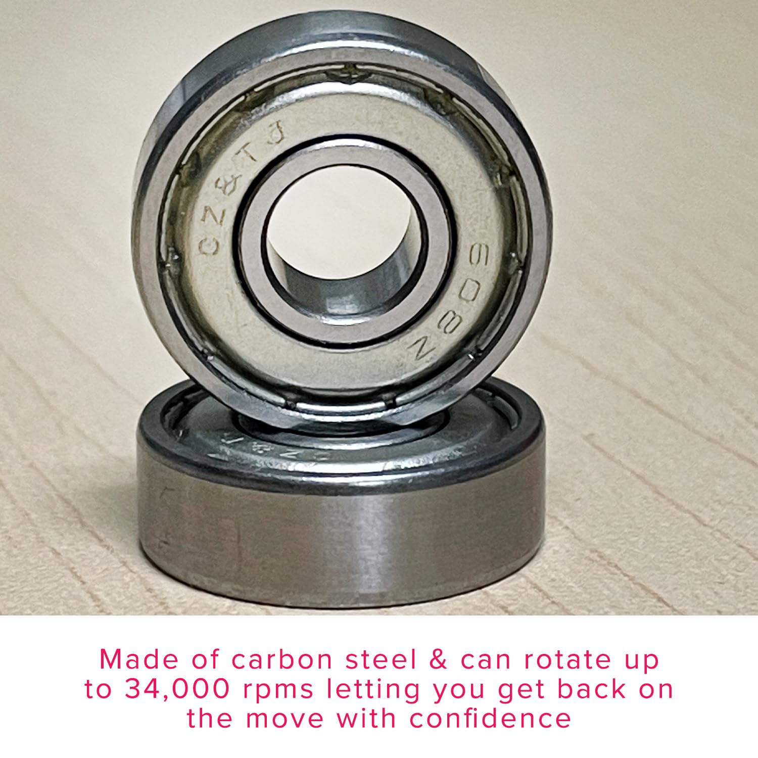 608ZZ (608Z) ABEC-5 Shielded Steel Wheel Bearings - Replacement fits Drive, Jazzy, Pride, Jet, Quicky, Mobility