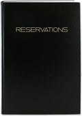 Restaurant Reservation Book, Black, Hardbound, 408 Pages
