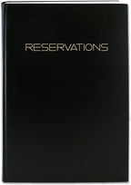 Restaurant Reservation Book, Black, Hardbound, 408 Pages