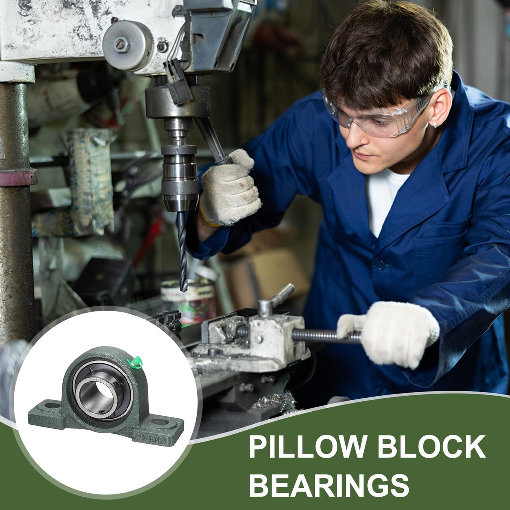 uxcell UCP208-25 Pillow Block Bearings, 1-9/16inch Bore Self Alignment