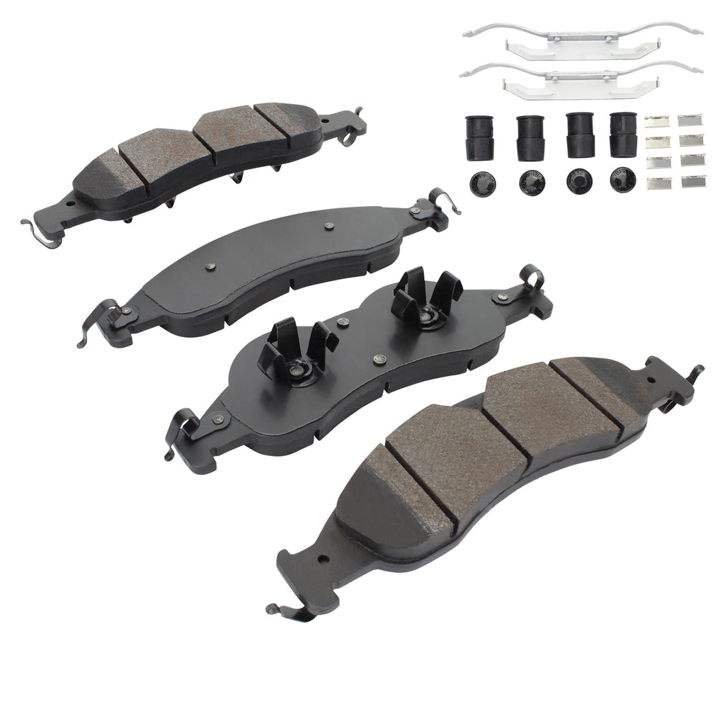 QUALITY-BUILT Workforce Semi-Met Front Brake Pads w/Hardware BP1278M