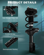 AUTOMUTO Front Pair struts Shock Absorber for Mitsubishi Lancer 2002-2007
