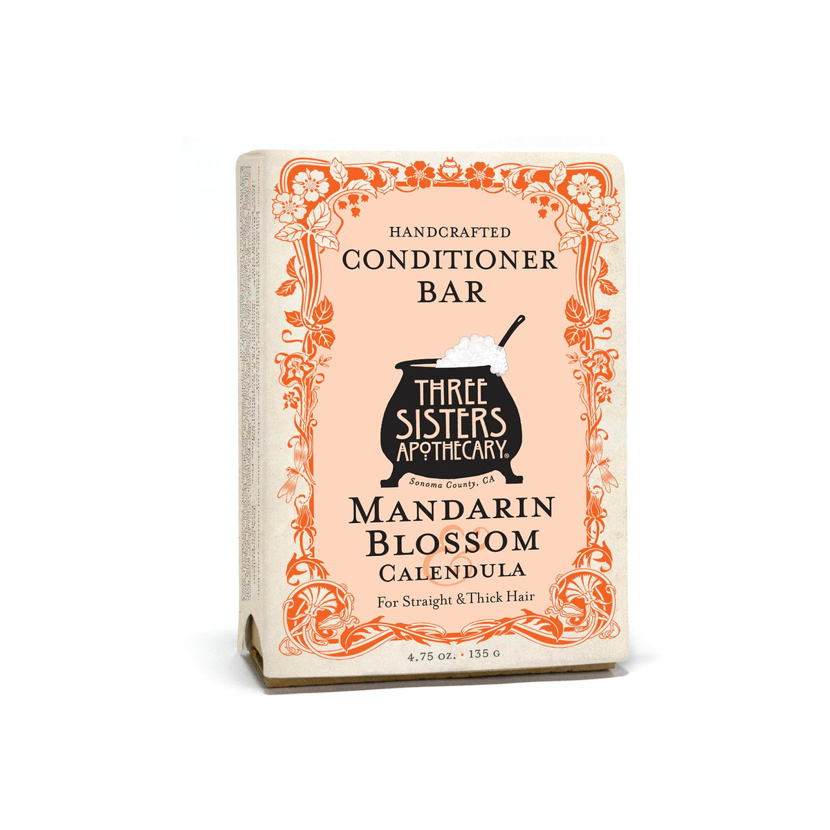 Three Sisters Apothecary 4.75 oz Solid Hair Conditioner (Mandarin Blossom and Calendula)