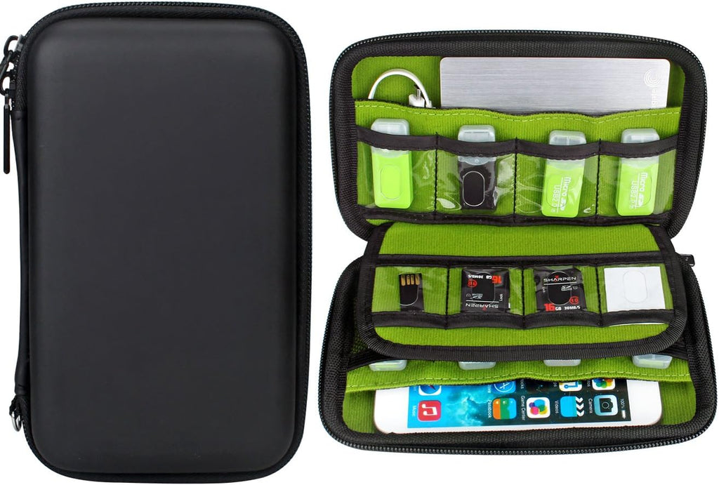 Digital Gadget Case Waterproof Memory Card Case,Designed for External Hard Drive,USB Flash Drives,Power Banks - Best