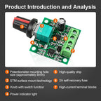 2Pack PWM Speed Controller Adjustable Driver Switch Low Voltage DC