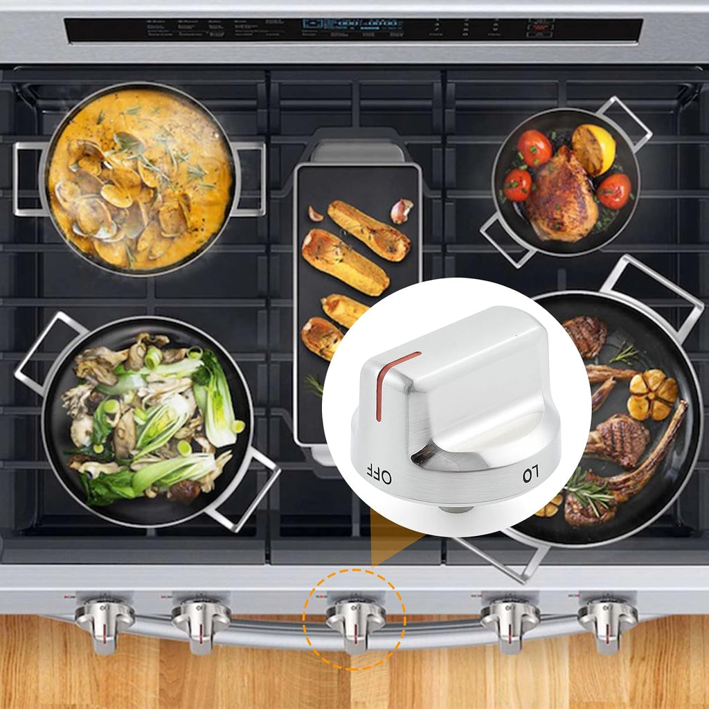 Allstare DG94-02141A Stove knobs Replacement for Samsung Stove Parts Oven Knobs NX58M6630SS/AA NX58M6650WS/AA Samsung Gas Range Parts Burner Control Knobs Cooktop Knobs 1 Pc