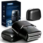 Electric Foil Shaver for Men, Compact Face Shaver, 3 Floating Foils
