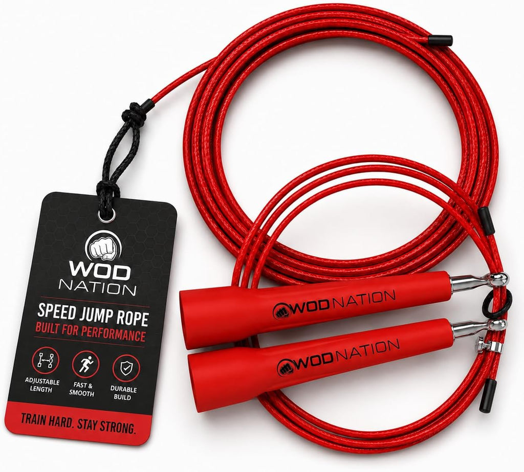 Adjustable Speed Jump Rope For Men, Women & Children - Blazing Fast Fitness Skipping Rope Perfect for Boxing, MMA