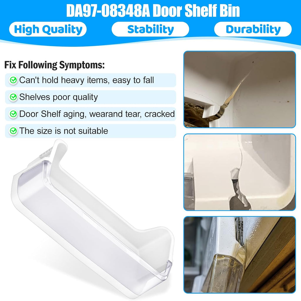 ALVAR DA97-08348A Refrigerator Door Bin for Samsung RS25H5111SR Door Shelf