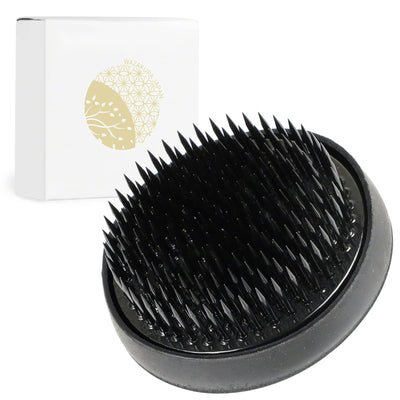 Ikebana Kenzan 2.4in Round, Black Japanese Flower Frog Pin Holder