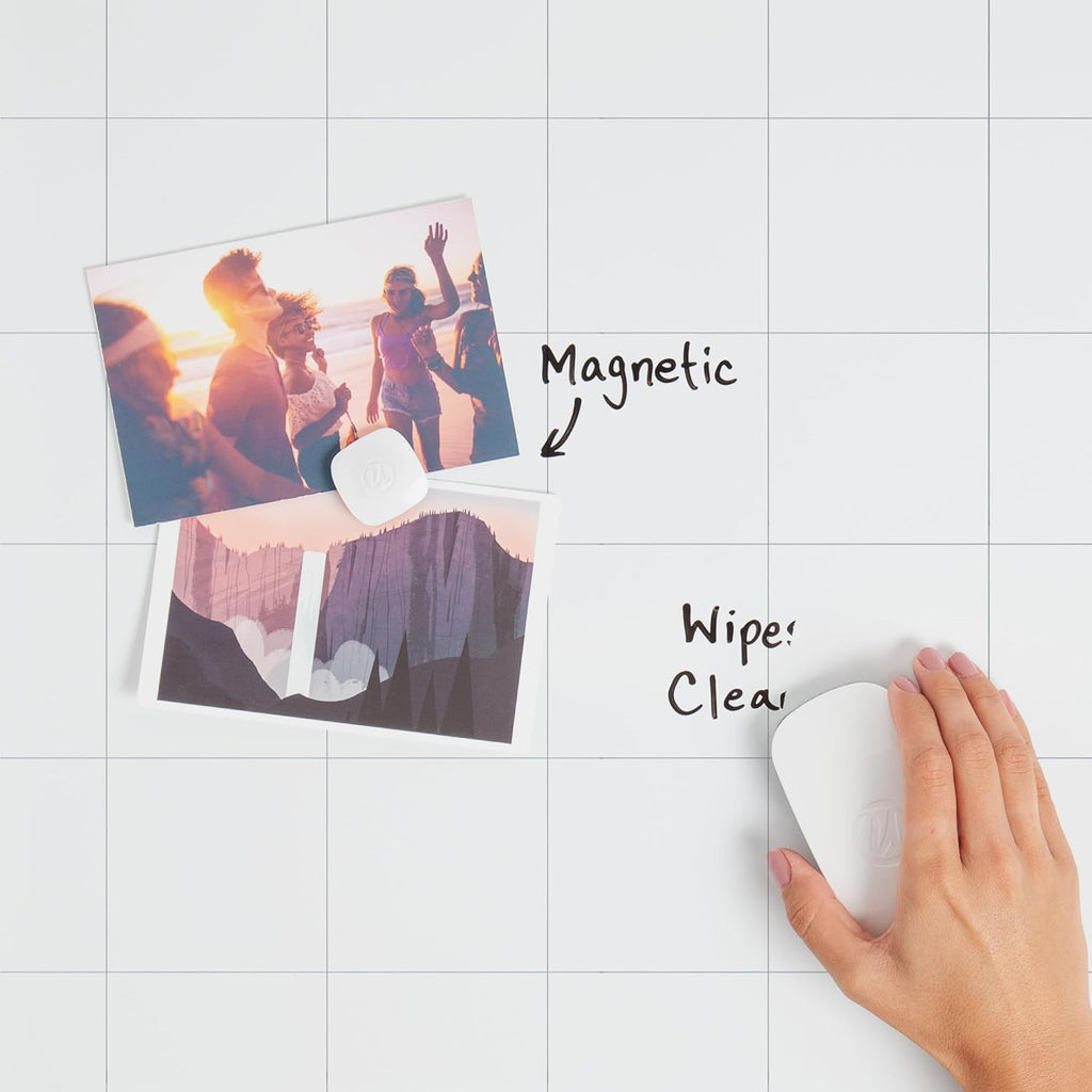 Magnetic Dry Erase 4-in-1 Calendar White Board, 36" x 48", Silver Aluminum Frame