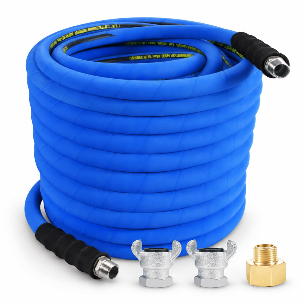 3/4" × 100FT Industrial Compressor Air Hose with Chicago Connectors