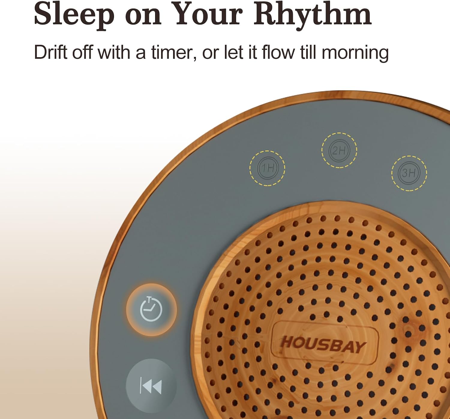 White Noise Machine with 31 Soothing Sounds, 5W Loud Stereo Sound, Auto-Off Timer, Adjustable Volume, Sleep Sound