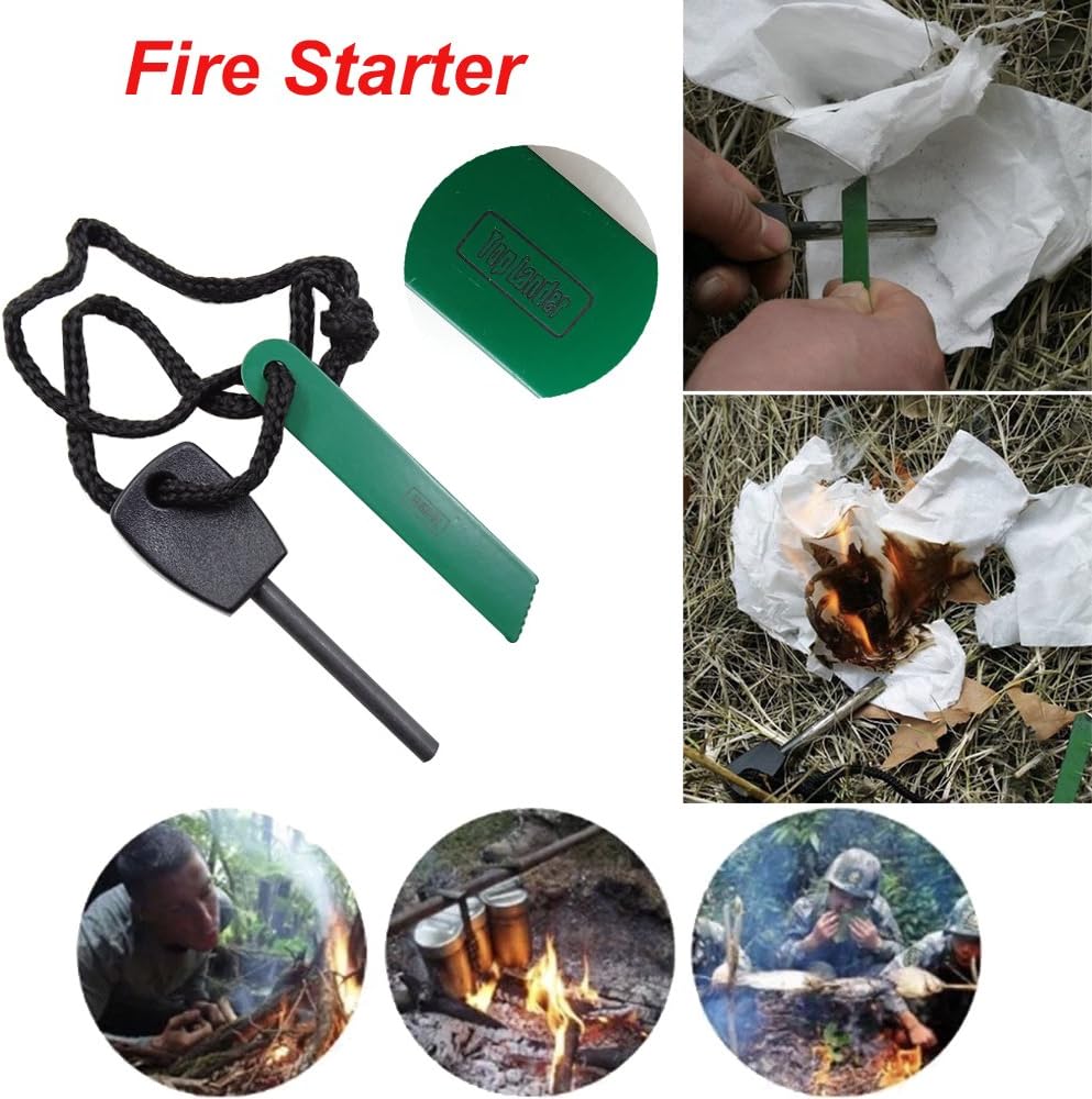 Outdoor Survival Kit 7 in 1,Mini Emergency Survival Gear Small Camping Equipment Pocket Tool Gadgets Stocking