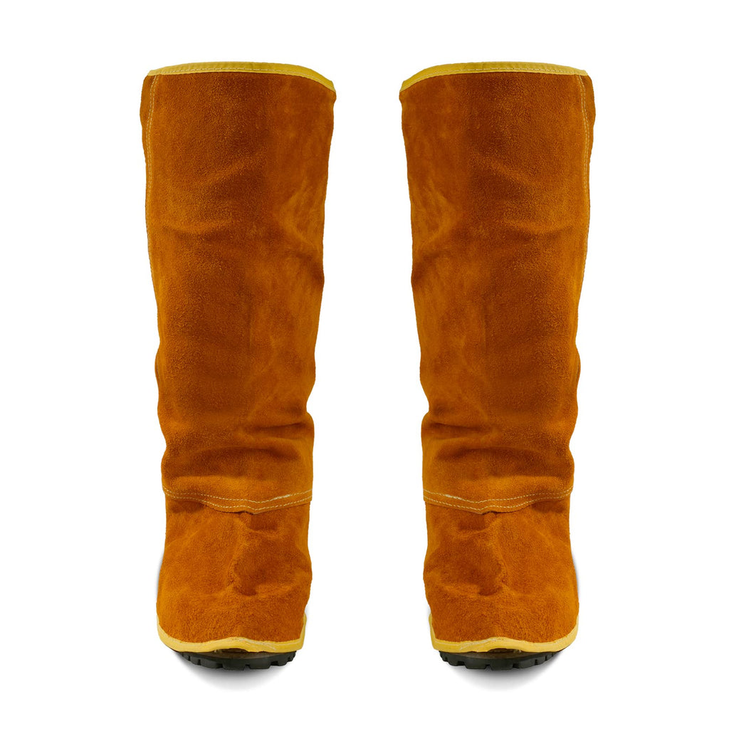 Leather Welding Spats Extra Long Boot Covers