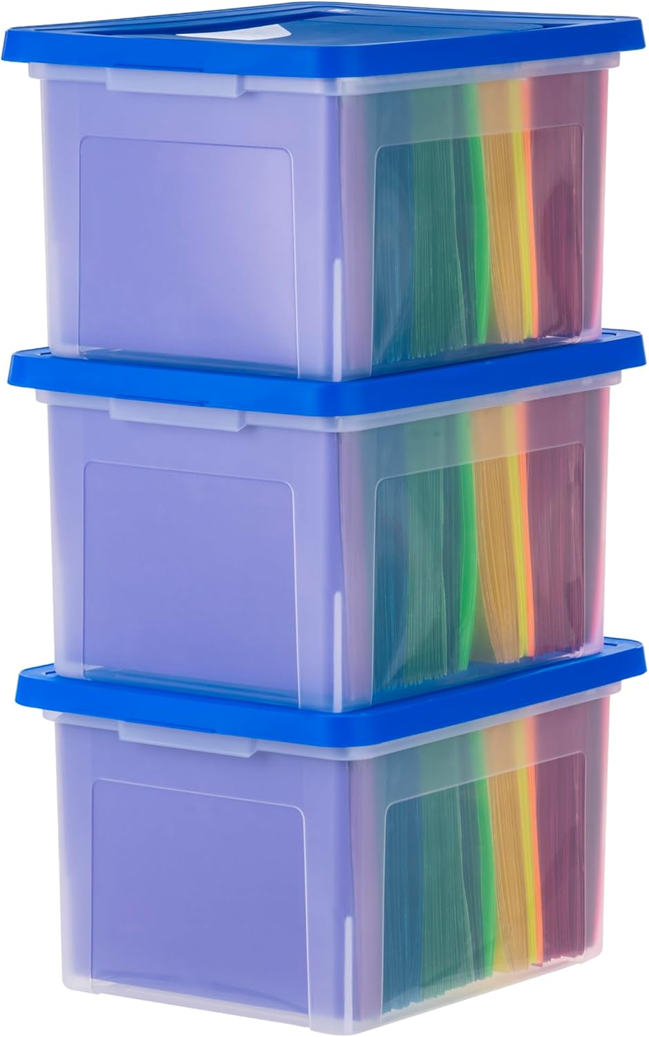 File Storage Box with Lid, Document Protection Box for Letter/Legal Files, Safety File Storage Container, Portable