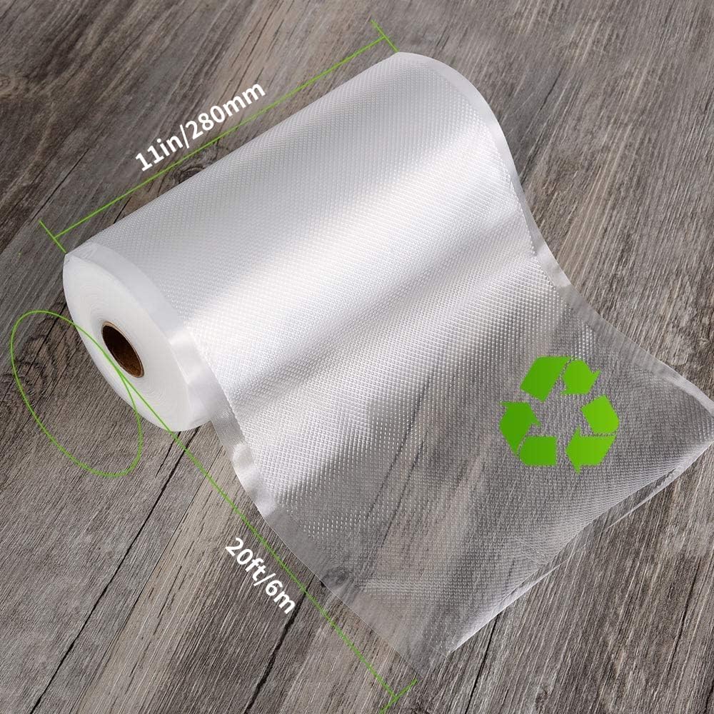 Vacuum Sealer Bags Rolls, Kitchen Essentials, 11inx20ft, 2 Pack