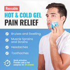 Reusable Ice Packs Compact 3 x 3 inches, Soft Cooling Pack, 6 Pack