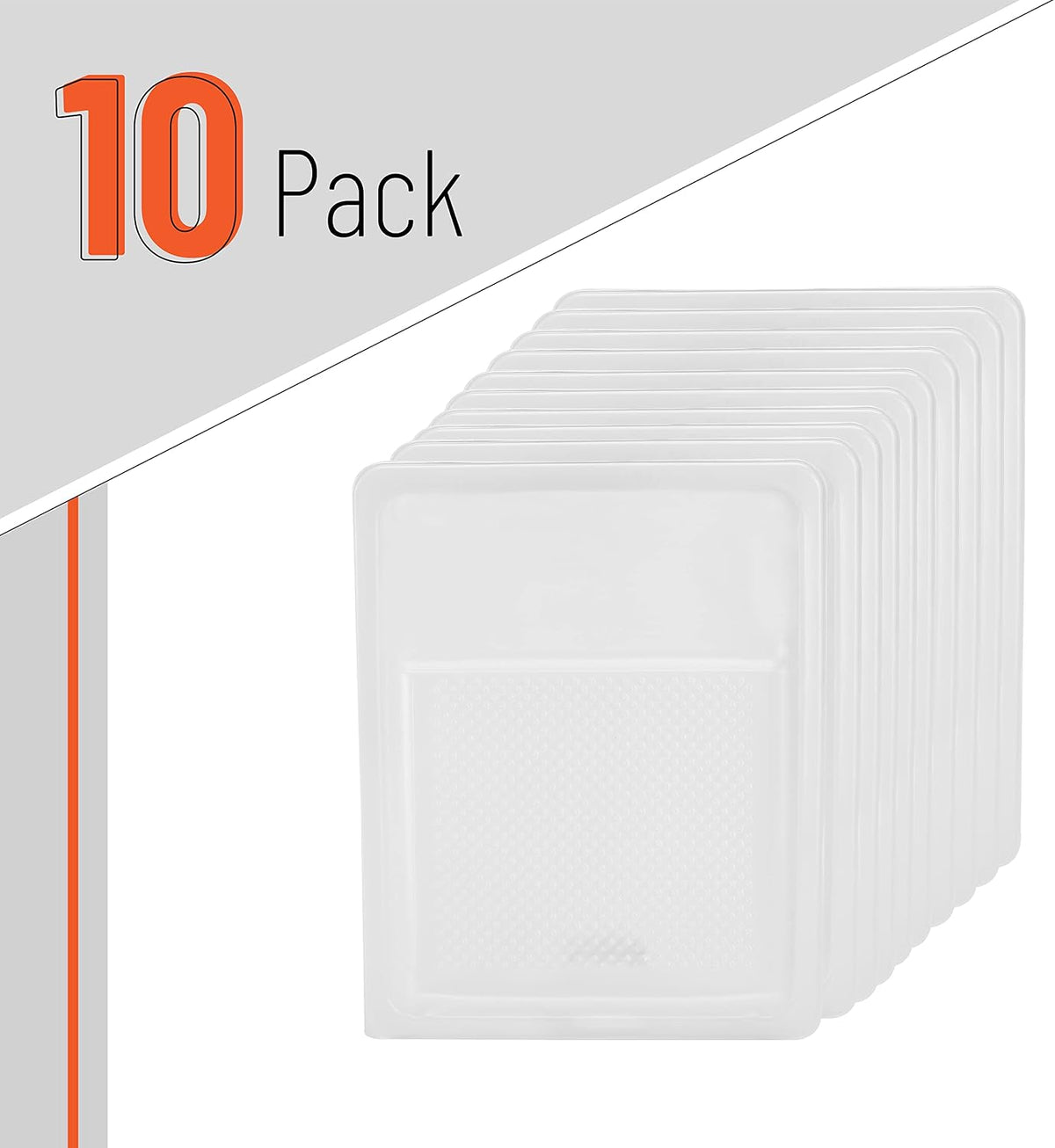 Paint Tray Liner, White Paint Pans Trays, Pan Liners, 9 Inch, 10 pcs