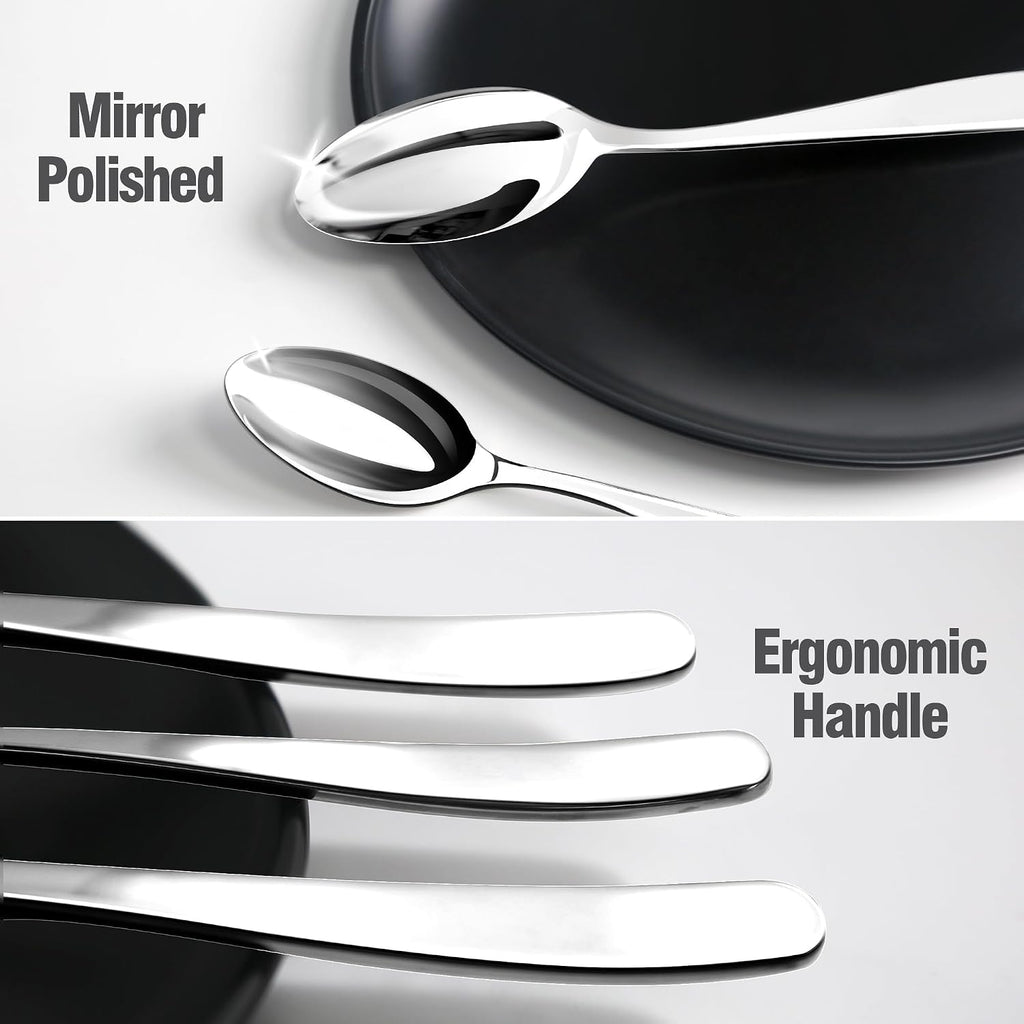 18/10 Silverware Set for 12, 60 Piece Stainless Steel Flatware Cutlery Set