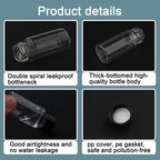 10 mL Small Clear Glass Vials with Plastic Screw Caps, 10Pcs