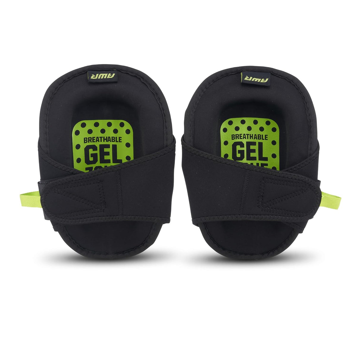 Flat Gel Stabilizer Non-Skid Knee Pads, 1 Pair, Black