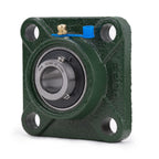 XIKE 2 Pcs UCF203 Bore 17 mm Pillow Block Square Flange Mounted Ball Bearings.