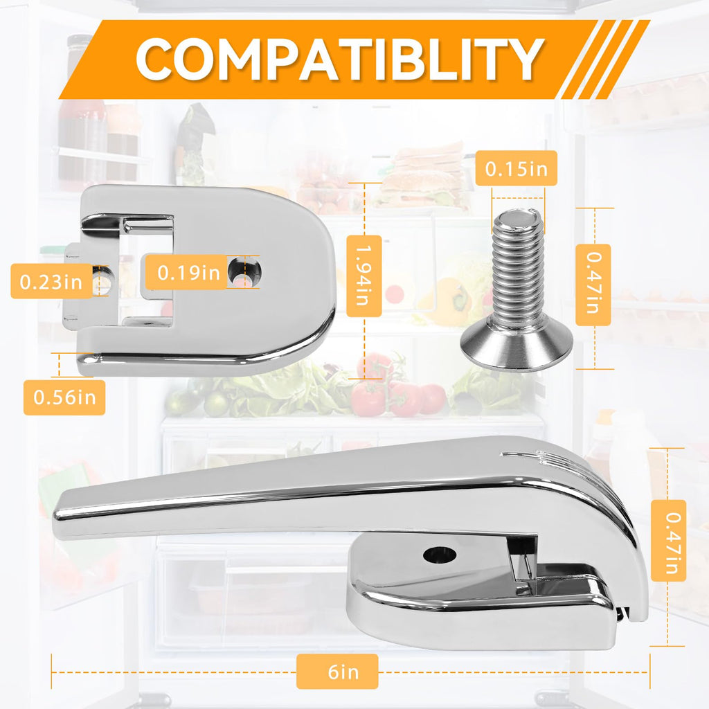2PCS EFR751 Refrigerator Door Handle Replacement for Frigidaire Refrigerator Door Handle
