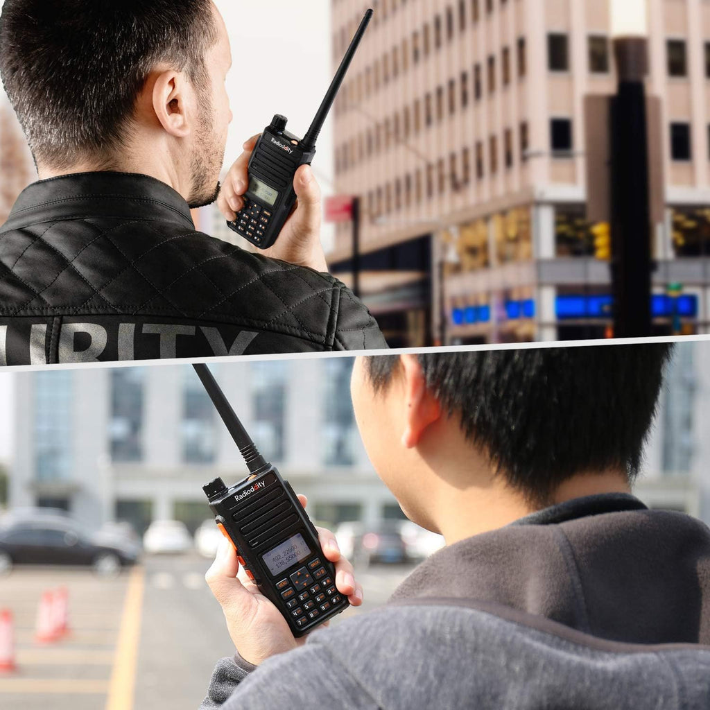 GA-510 10W Ham Radio Handheld, Dual Band Two Way Radio | Long Range, Tri-Power, with Two 2200mAh Batteries &