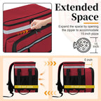 Food Delivery Backpack, Expandable Delivery Backpack Pizza Bag, L