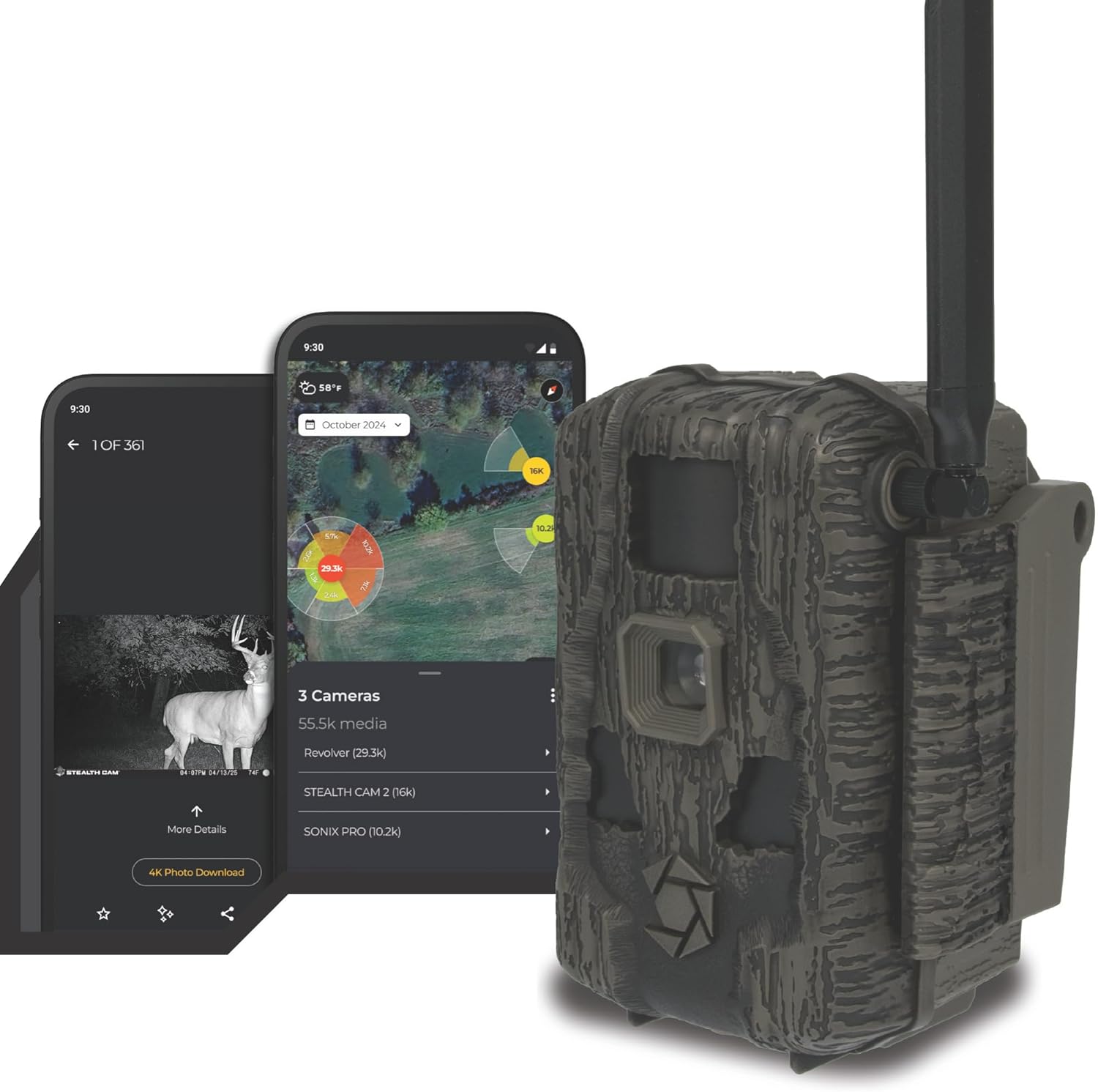 Fusion MAX 3.0 Cellular Trail Camera | Audio 100 ft Detection 0.4s Trigger 32GB Memory 16AA Battery