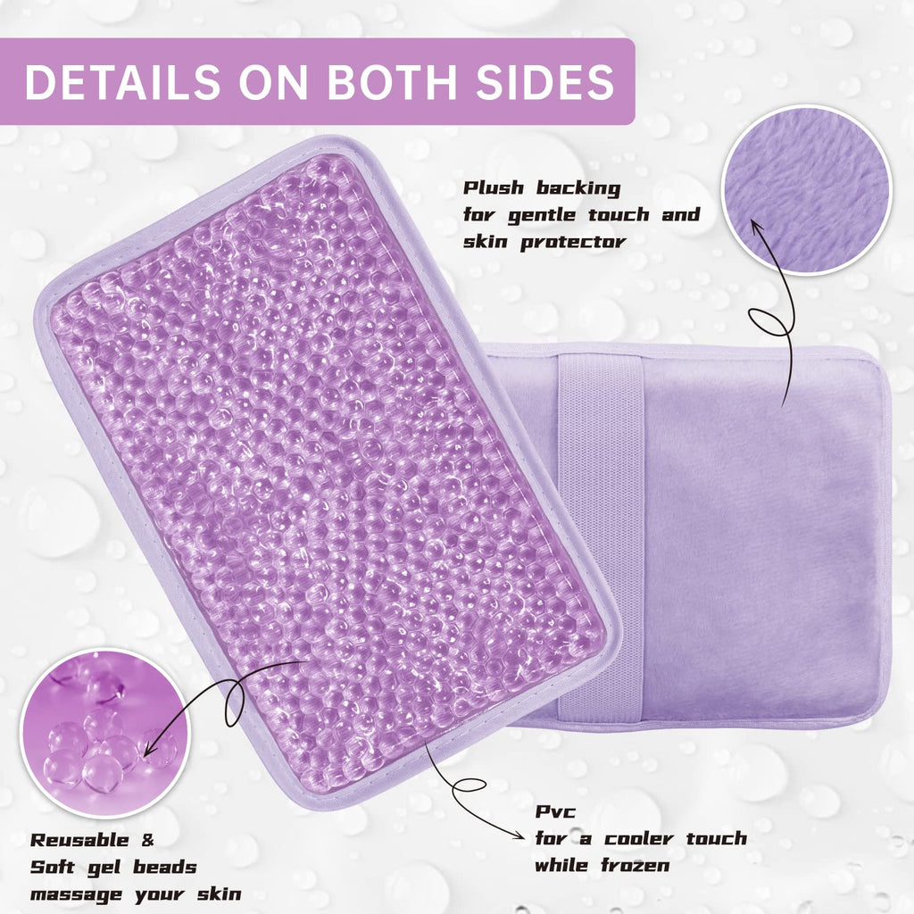 Gel Ice Pack for Injuries Ice Bag with Strap-1 Pack Reusable Hot Cold Pack