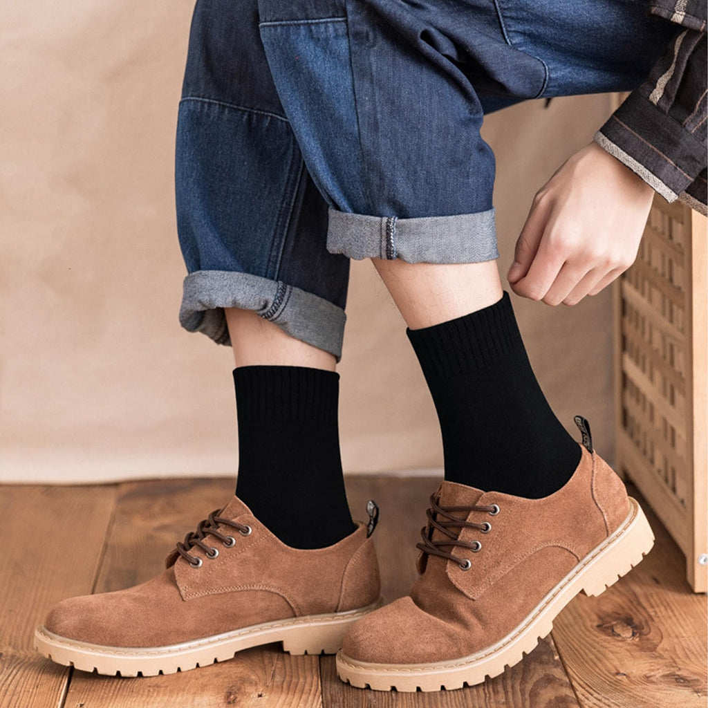 Wool Socks Mens Thick Warm Thermal Winter Boot Socks 5 Pairs