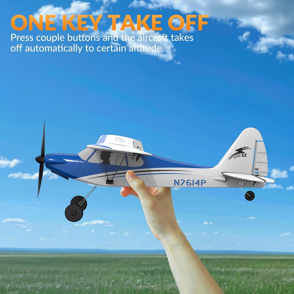 RC Plane, 4CH Remote Control Airplane for Beginners & Adults | Sport Cub Trainer RTF, Prop Saver, 6-Axis Gyro