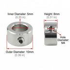 RPS-IND 2PACK 304 Stainless Steel Shaft Collars 20mm Bore with Screws for 3D Printer