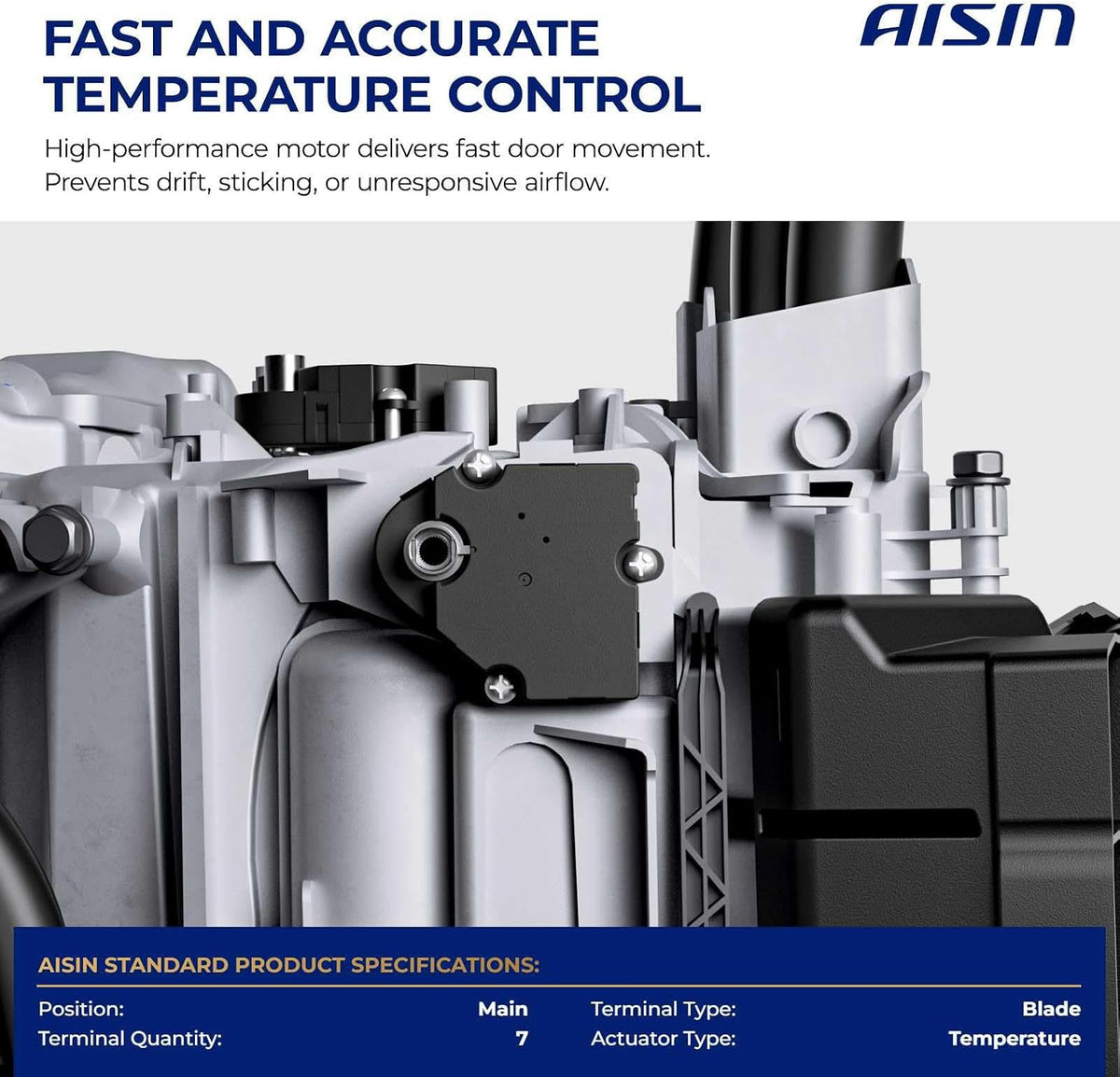 AISIN AFTERMARKET BDAMB-00284 Main HVAC Blend Door Actuator